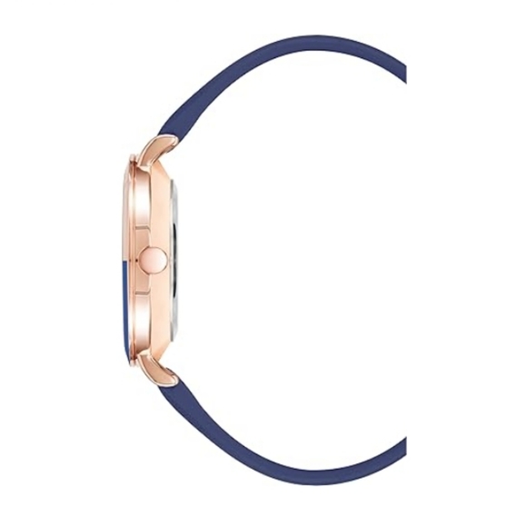 Women's New Strap Watch Gold /Blue - Picture 3 of 6